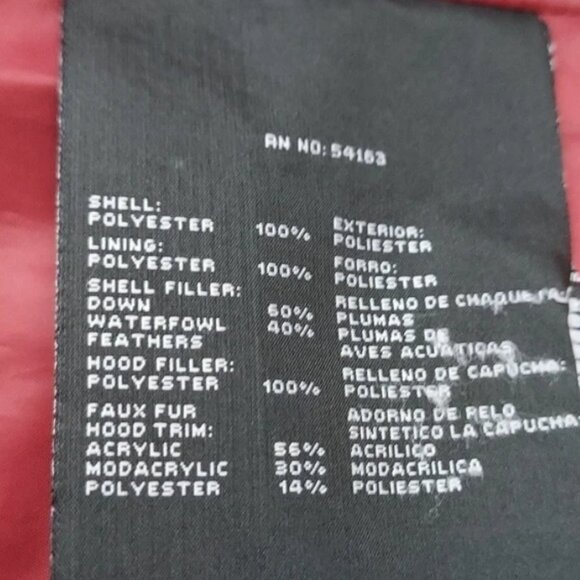 MARC NEW YORK Andrew Marc  maroon/dark red woman's coat. SizeXL Warm, rainproof - Picture 9 of 9